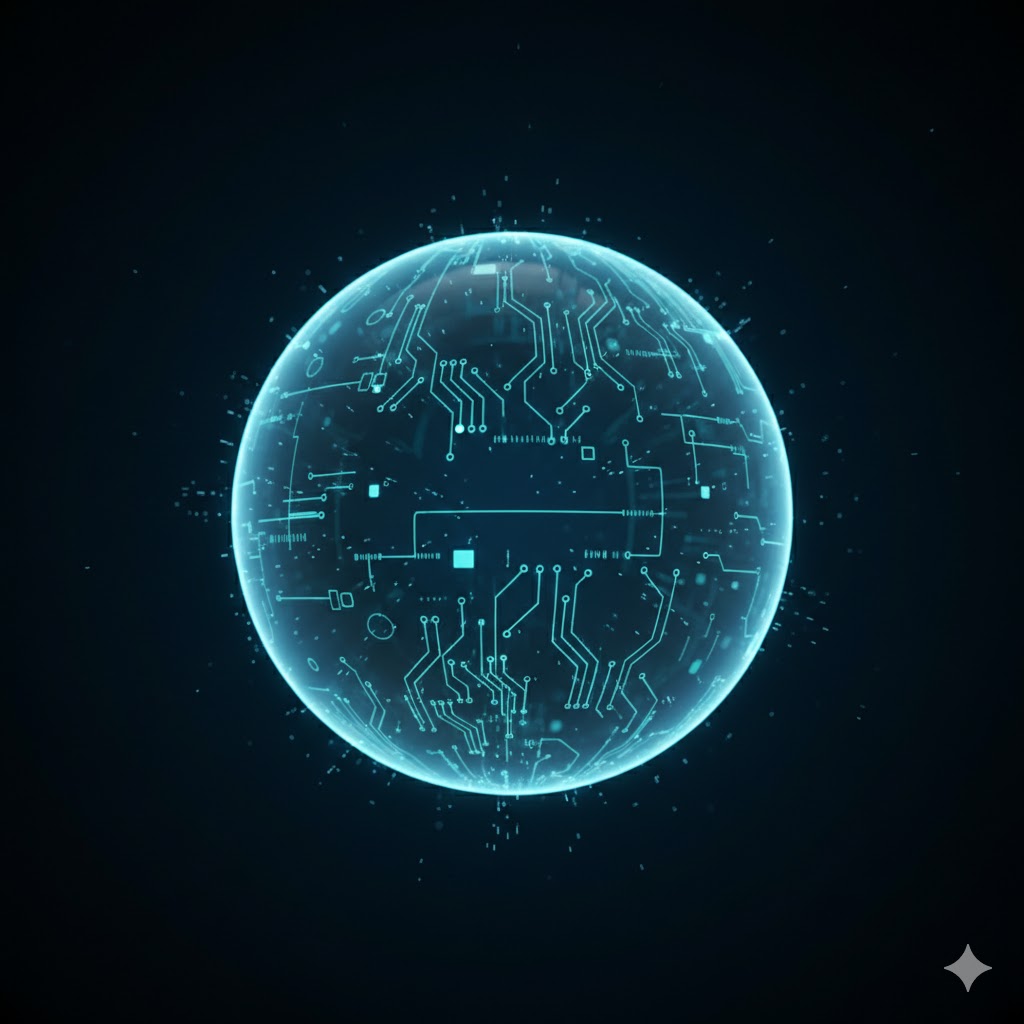 Tech science abstract visual